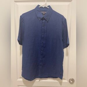 Michael Kors Men's Navy Button-Down Shirt
